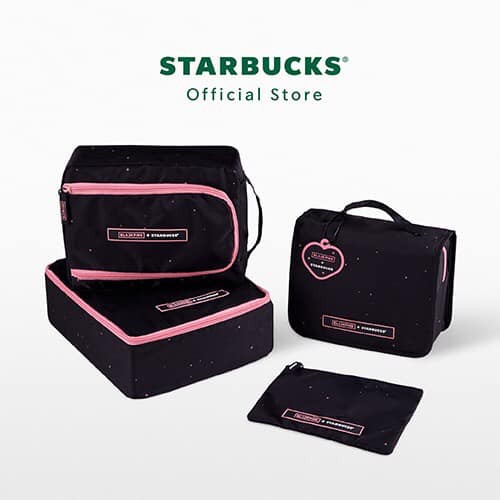 Limited Edition Starbucks Blackpink Travel Pouch Set (Thailand