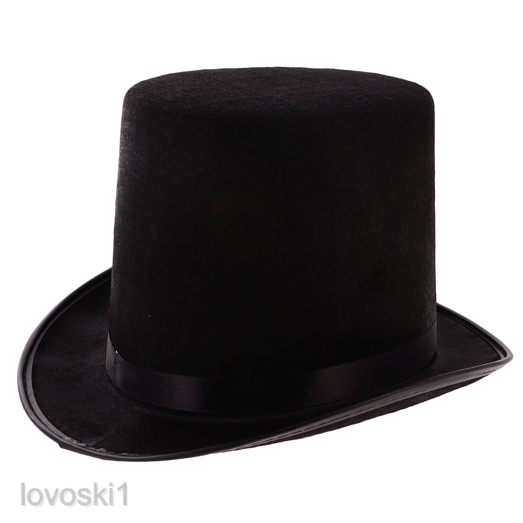 Black Top Hat Victorian Steampunk Magician Ringmaster Costume Props