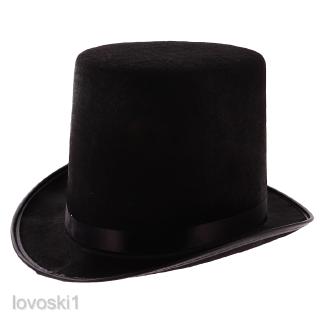 Black Top Hat Victorian Steampunk Magician Ringmaster Costume Props #3