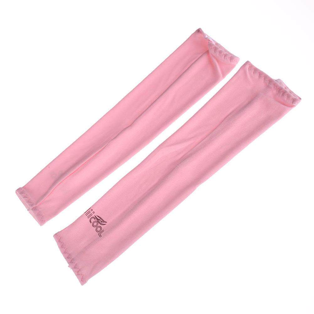 [best choice] 1 Pair Cooling Arm Sleeves Cover UV Sun Protection Golf bike Sports pink arm