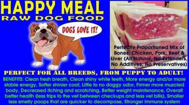 blue raw dog food
