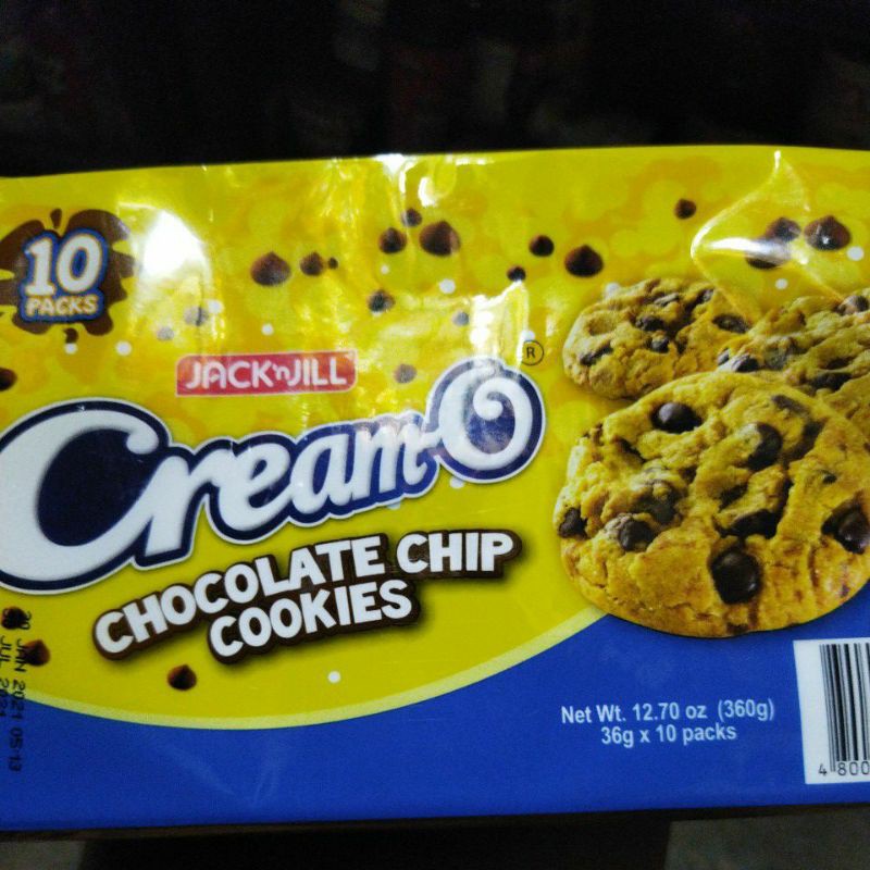 Creamo Chocolate Chip Cookies (10packsx36g) Shopee Philippines
