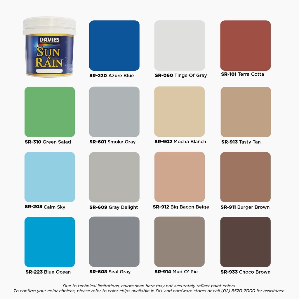 Davies Paint Color Chart And Prices|House Paint Ideas|Paint, 42% OFF