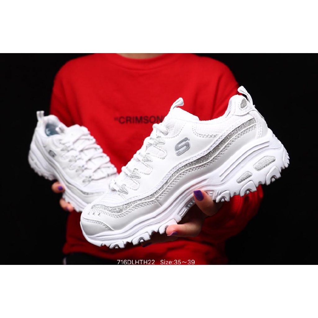 all white skechers