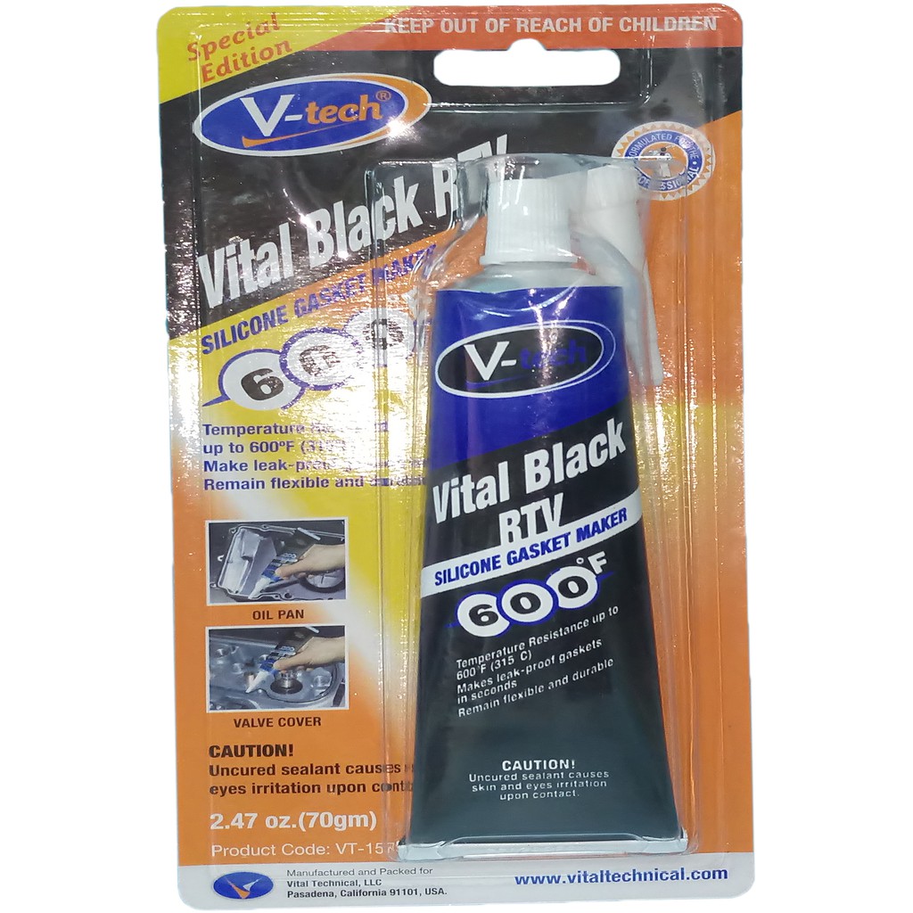 VTECH RTV ( BLACK ) SILICONE GASKET MAKER 70GRAMS VTECH Shopee