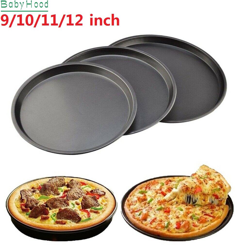 Pizza Pan Round Dish Pizza Tray Non-Stick Pie Tray Cookies Plate Baking Kitchen Bakeware Tool 7Inch 