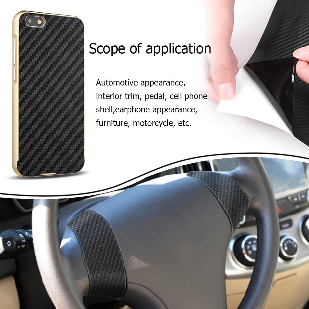 Exterior Accessories Car Sticker 3d Carbon Fiber Vinyl Film