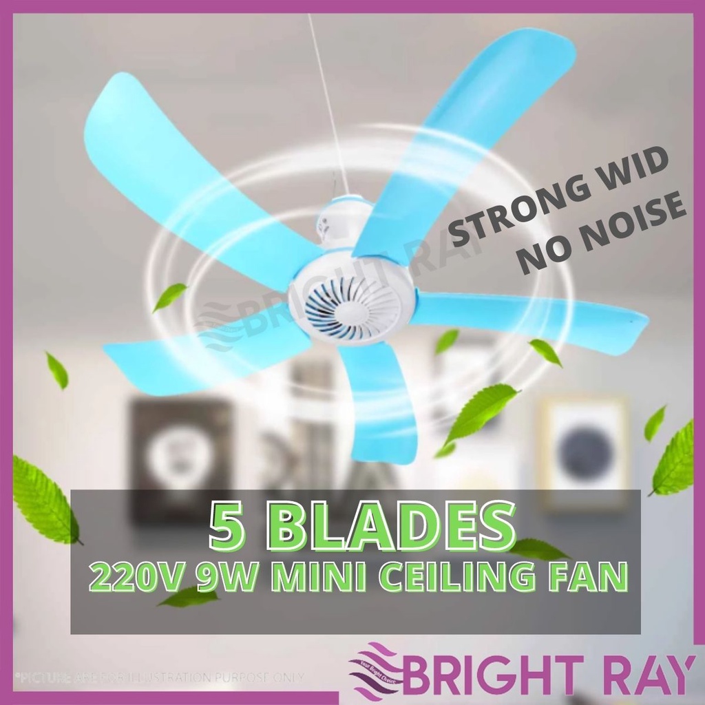 GLOBAL PRO 5 Blade 220V 9W Mini Ceiling Fan Mini Fans Air Conditioner