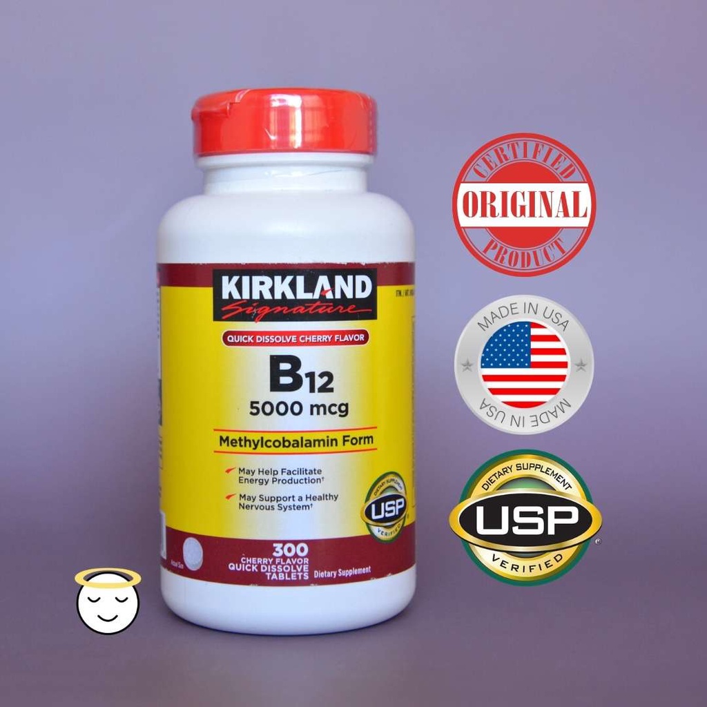 Kirkland Vitamin B12 5000 Mcg (300 Tablets) EXP May 2025 | Shopee ...