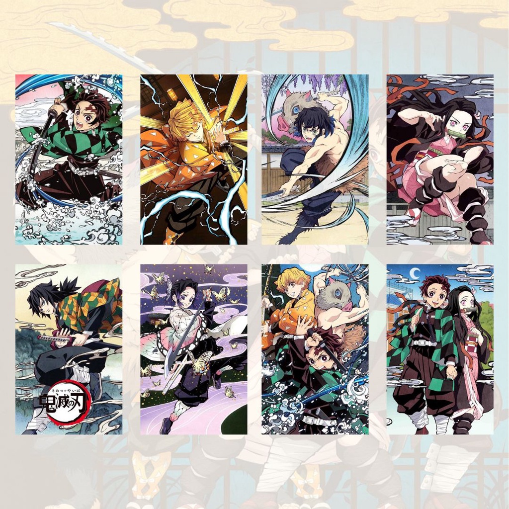 Kimetsu no Yaiba / Demon Slayer Anime Photocards ( Waterproof and ...