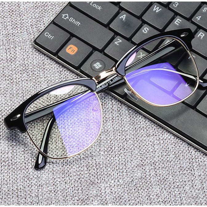 Antiradiation Eyeglasses Replaceable Lens Computer Glasses Classic Browline Frame Retro eyewear