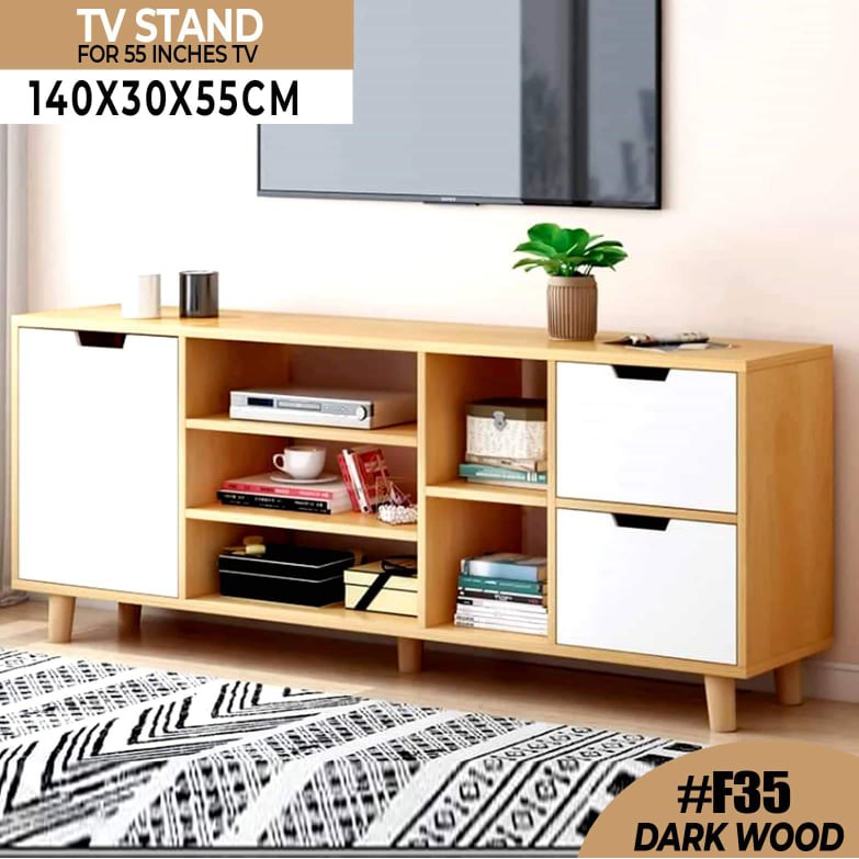F35 Scandinavian Tv Stand Cabinet, 55 Inch Tv Bookcase