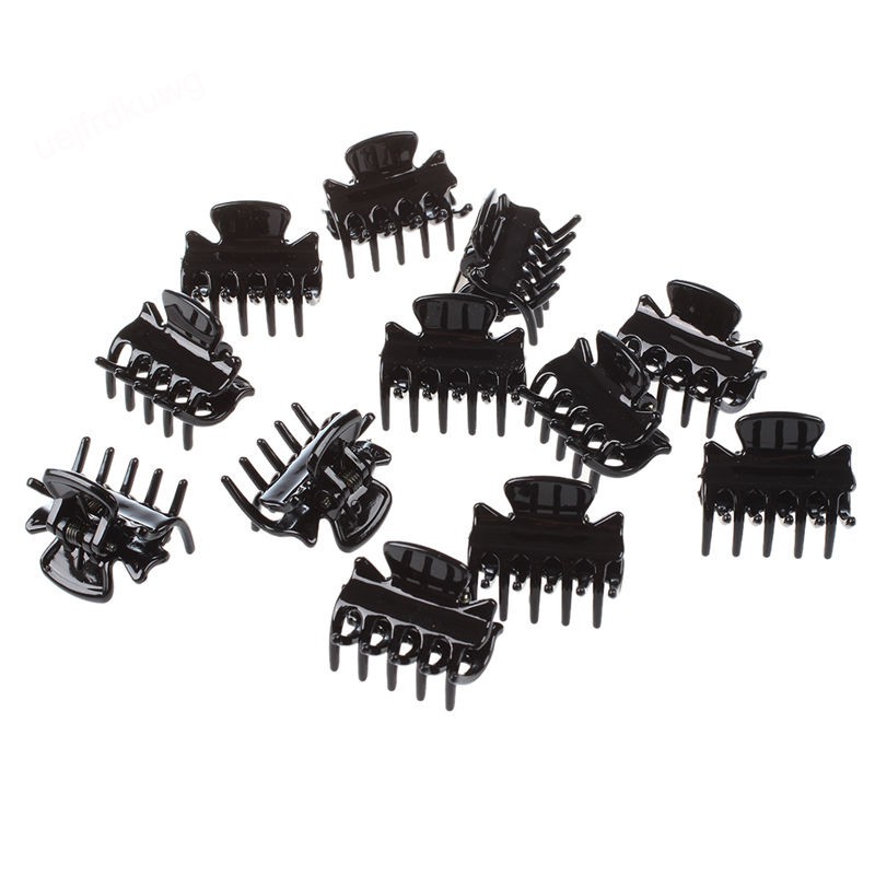 Hair Accessories 6x Black butterfly mini hair clamps ...