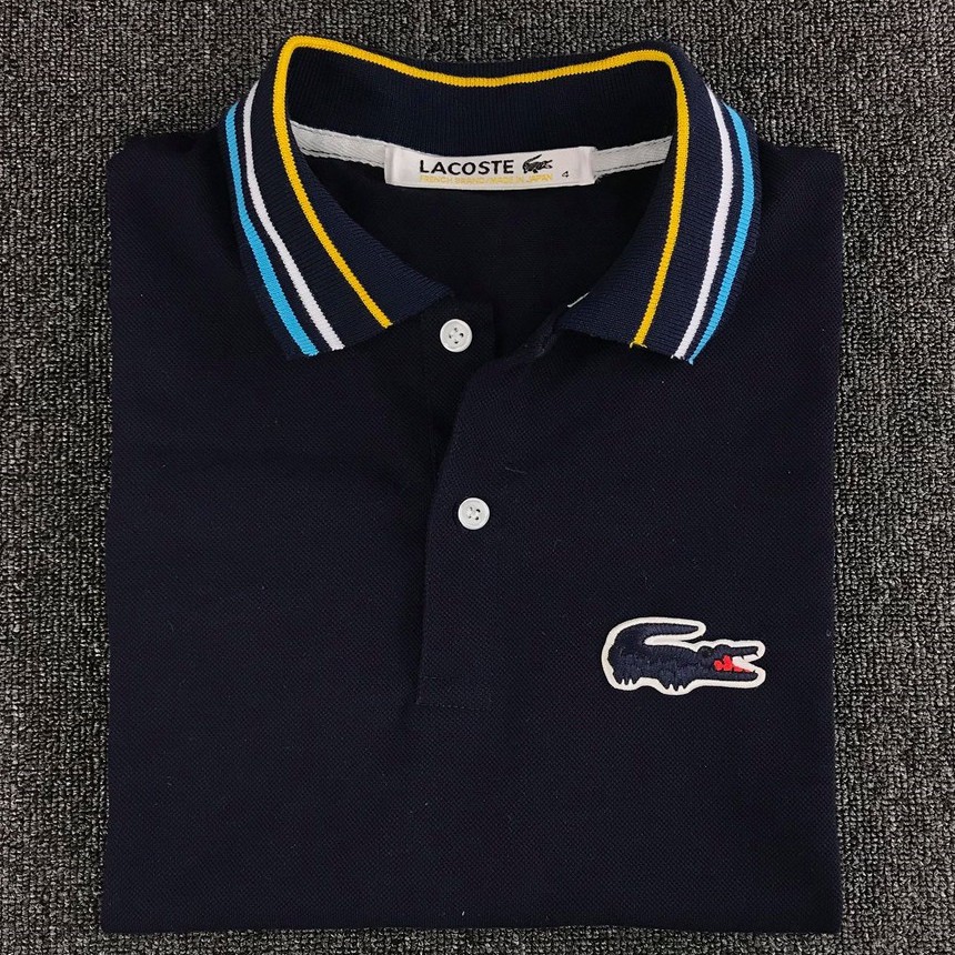 lacoste navy blue shirt