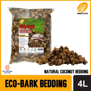 Armour Exotics Eco-Bark Tortoise Bedding 500g Snake Bedding Coconut Bark Coconut Chips Reptibark