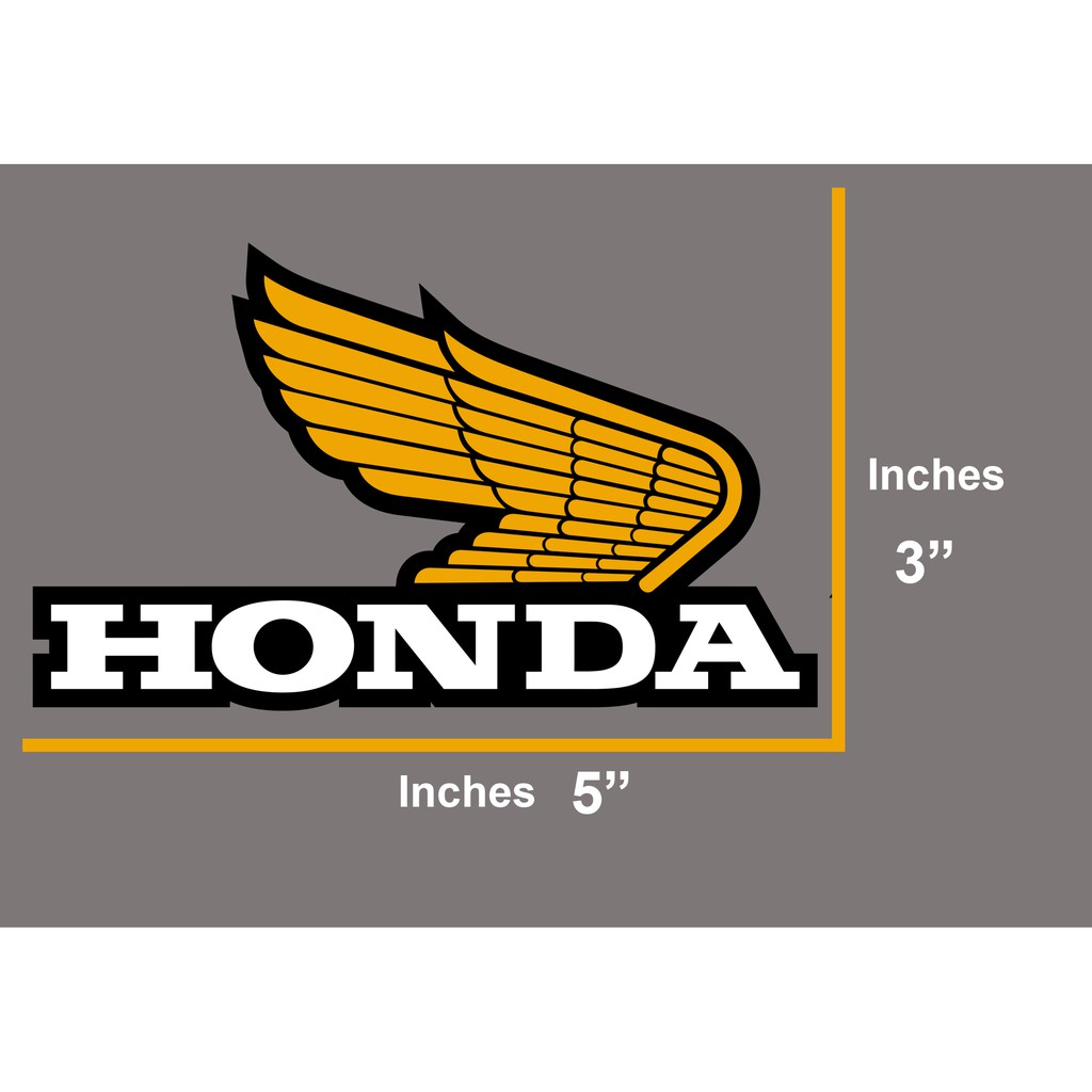 Honda Classic Gold Wing Logo 1 Pair Shopee Philippines