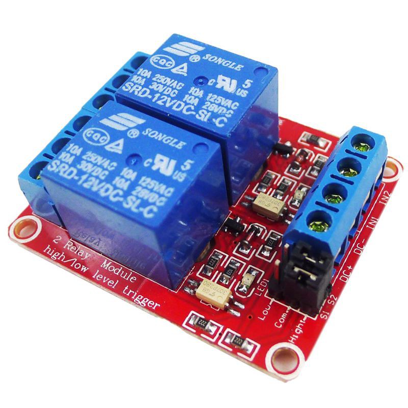 12V 2-Kanal-Relais-Modul Optokoppler H/L Level Triger für Arduino Himbeere 