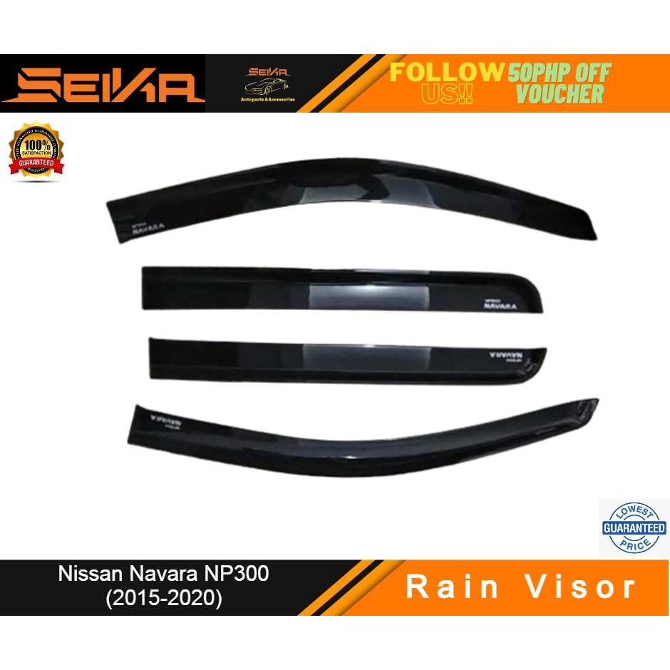 Nissan Navara NP300 20152020 OEM Window Rain Visor Shopee Philippines