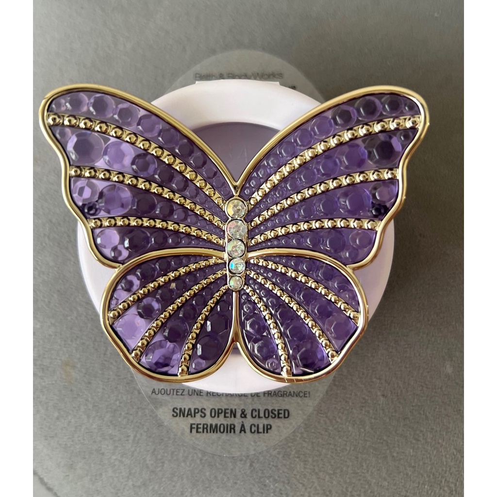 Bath & Body Works CAR FRAGRANCE HOLDER VENT CLIP only BUTTERFLY AND