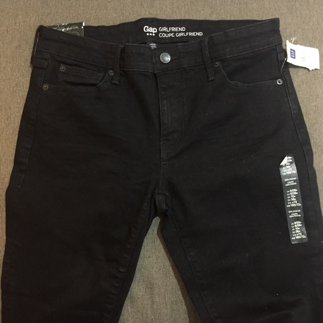 gap black girlfriend jeans