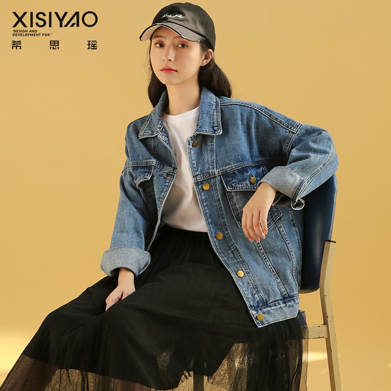 denim gown
