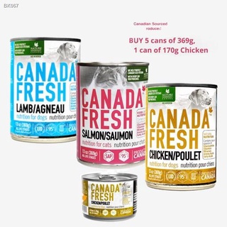 In Stock Buy 5 Cans Canada Fresh Dog Food 369g + Free 1 Can Chicken 170g for All Life Stages