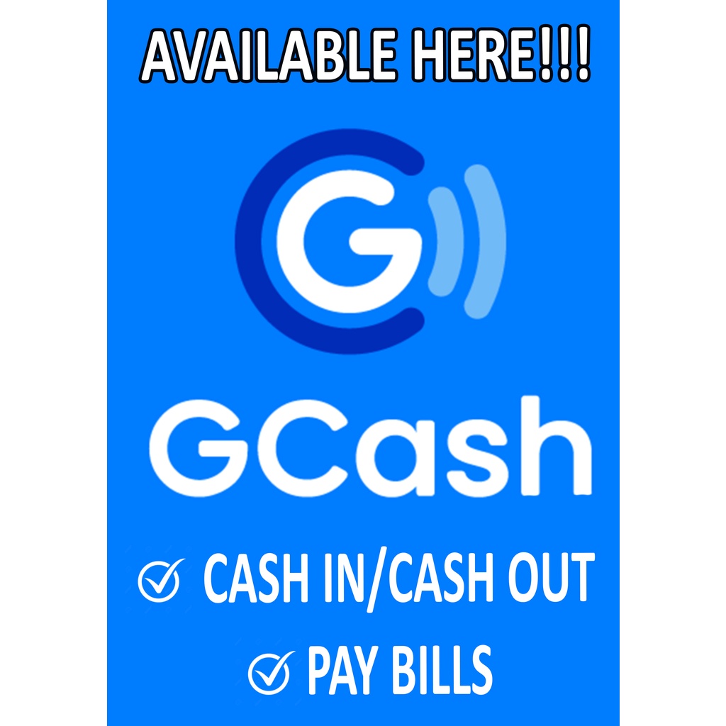 gcash-laminated-signage-a4-shopee-philippines