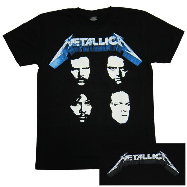 metallica four faces t shirt