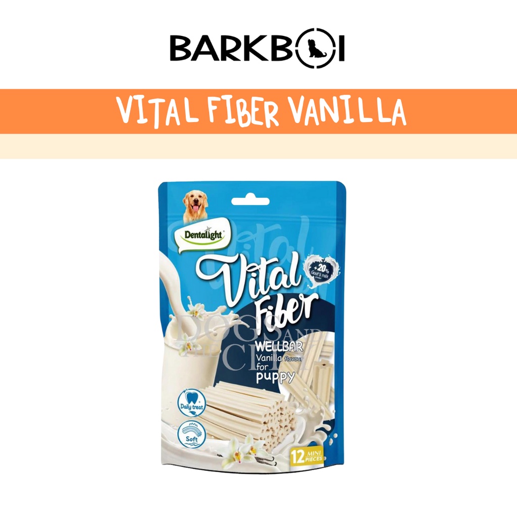 DENTALIGHT Vital Fiber Wellbar Sticks for PUPPY 80g with Goat's Milk