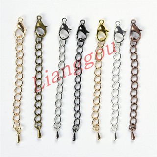 【ps122】20pcs/lot 50 70mm Extension Chain Lobster Clasps Connector DIY Making