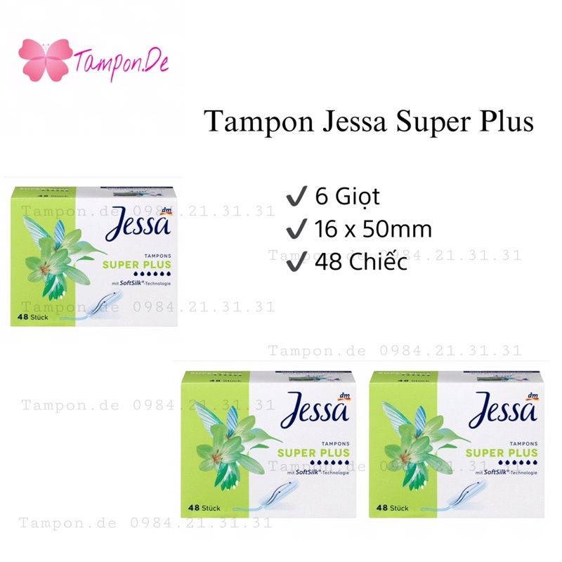 Jessa Super Plus Tampons (6 Drops, 48 Pieces) Shopee Philippines
