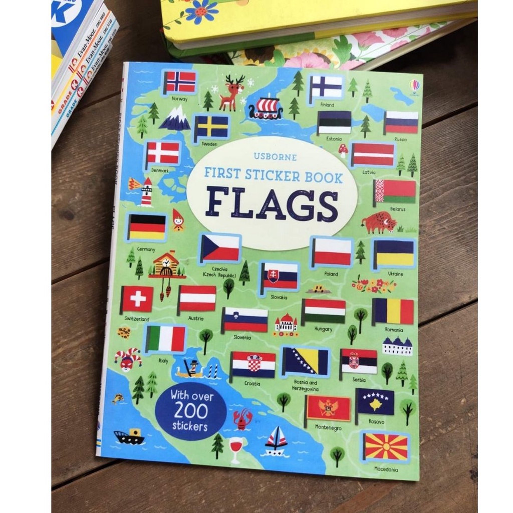 Usborne First Sticker Book (FLAGS) | Shopee Philippines