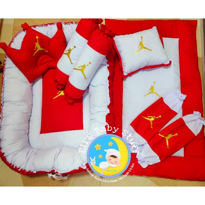 FREE 14 Letters Name ORIG. MAKER of Baby Crib Nest w/ Comforter & Crown