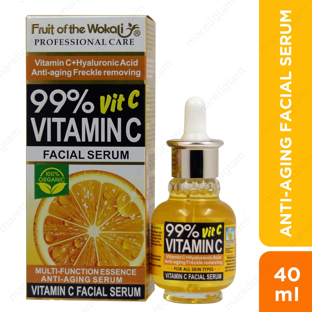 Fruit of the Wokali Vitamin C Facial Serum (Marellglam) Shopee