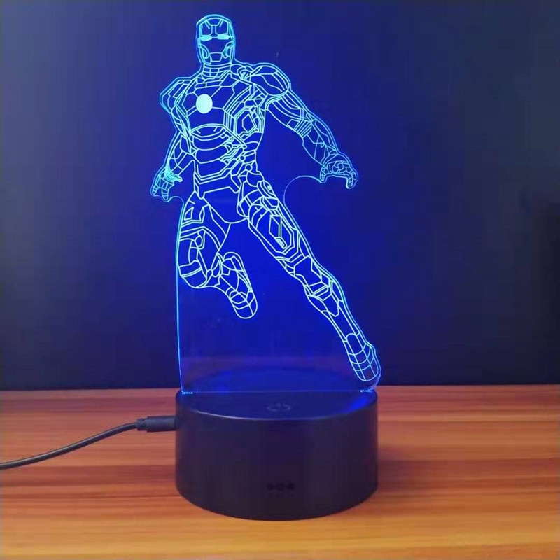 Superman Batman Iron Man Spider Man Thanos Figure light LED Night Light USB  Remote 3D Lamp Marvel Fans Gift | Shopee Philippines