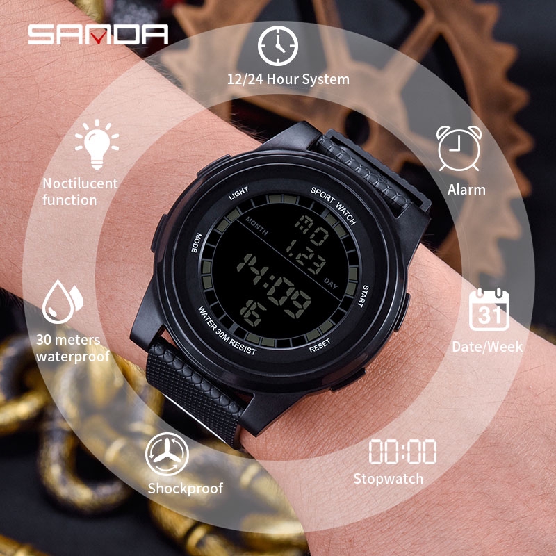 slim digital watch