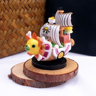 One Piece Going Merry Thousand Sunny Grand Pirate Ship Action Figure Happy Birthday Party Cake Decoration Toy Model