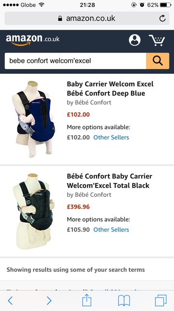 bebe confort baby carrier