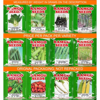 Ramgo Seeds - Pechay Pakchoi Eggplant Ampalaya Patola Upo Sitao Okra Pepper Tomato Corn Cucumber