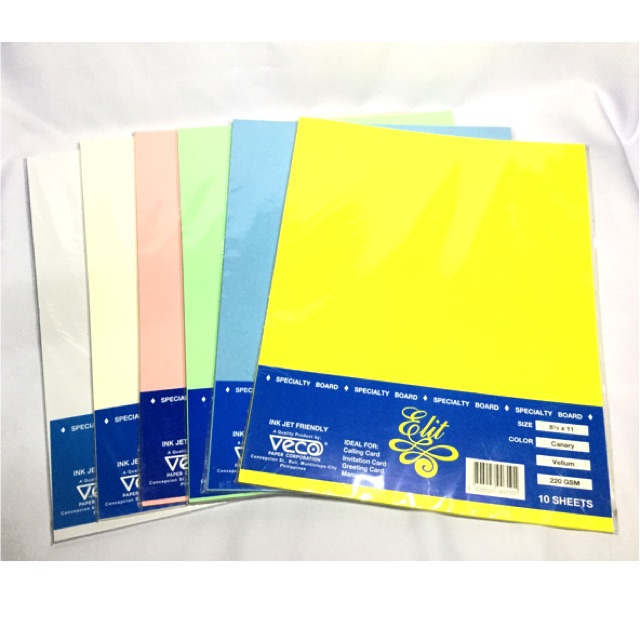 Veco Vellum Board 220gsm Shopee Philippines
