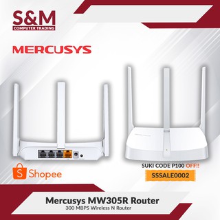 Tp Link Mercusys Mw301r 300mbps Wireless N Router Two 5dbi Antennas Shopee Philippines