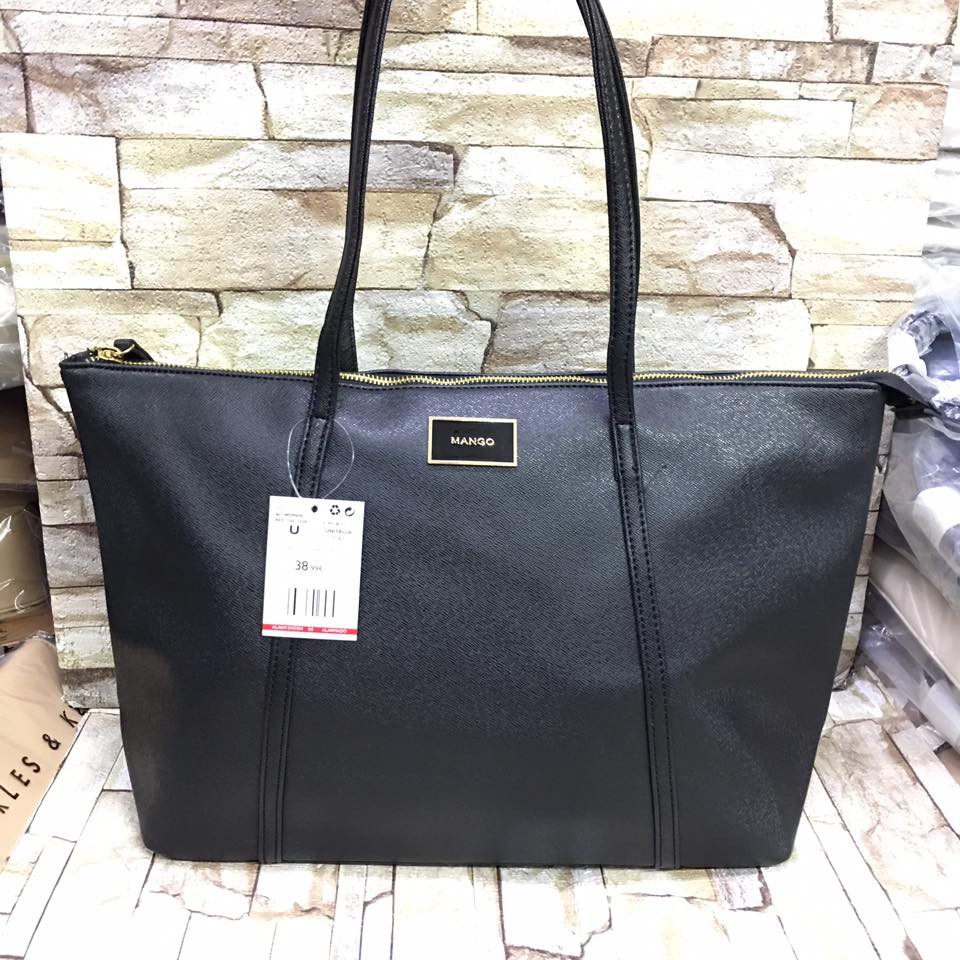 mango black handbag