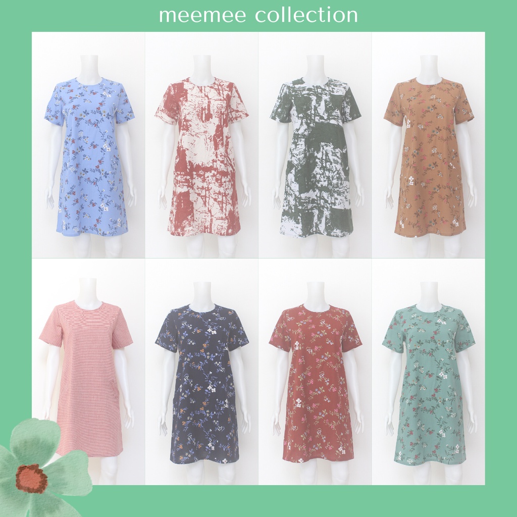 Meemee Ladies Cotton/Denim Dress with Welt Pockets Shopee Philippines