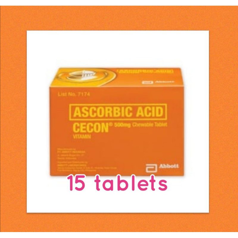 Cecon 500mg Chewable Tablet Vitamin C by 15's (Covid Essentials