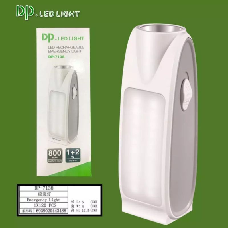 dp-led-rechargeable-emergency-light-flashlight-w-charger-dp-7138