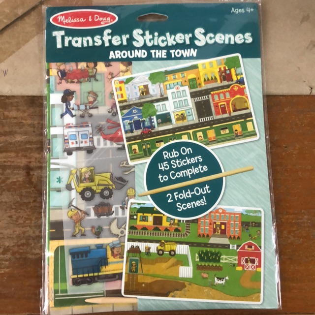 melissa and doug transfer sticker scenes