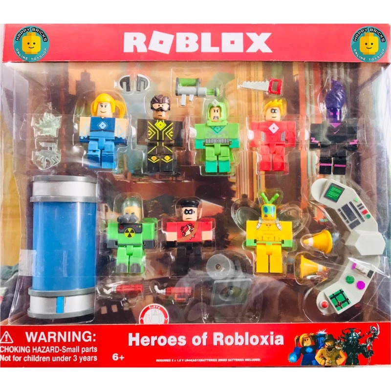 BIG SET ROBLOX TOY HEROES OF ROBLOXIA With Light Accessory Includes 8 ...