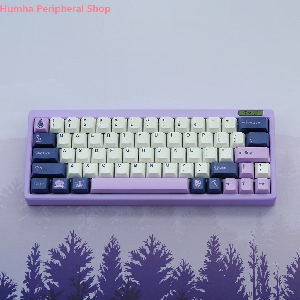 Humha Amethyst R2 keycap PBT material Dye-Sublimation Cherry profile ...