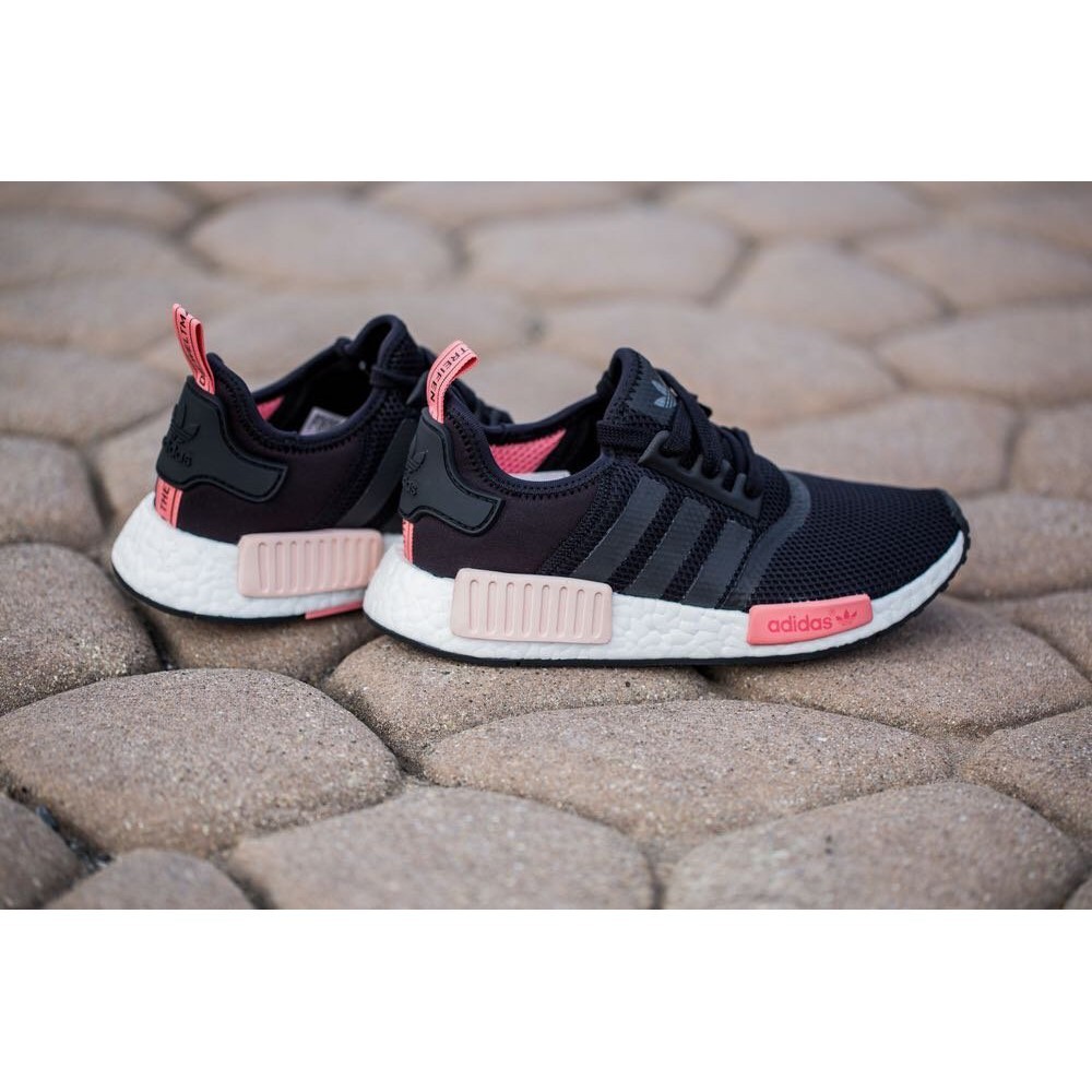 adidas nmd r1 black and pink