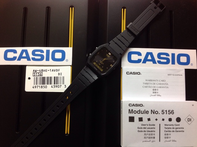 Casio Aw 48he 1a Classic Dual Time Aw48he 1a Black Dial Aw48 Shopee Philippines